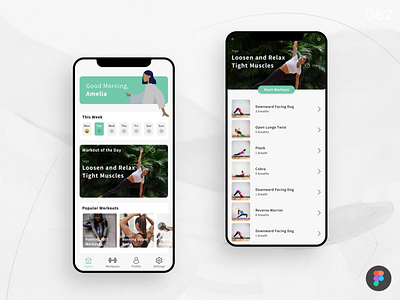 Workout of the Day_DailyUI 062 062 dailyui dailyui 062 dailyuichallenge fitness fitness app workout workout of the day