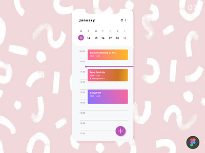 Schedule_DailyUI_071 071 dailyui dailyui 071 dailyuichallenge schedule