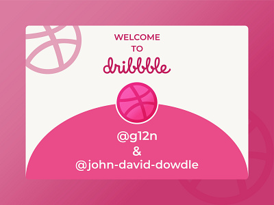 Welcome to Dribbble, Michael and John! draft drafted draftee dribbble dribbble draft dribbble invitation dribbble invite invitation new member welcome