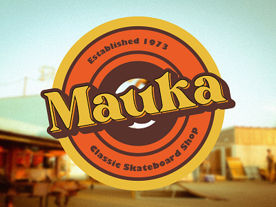 Mauka logo - classic skateboard shop