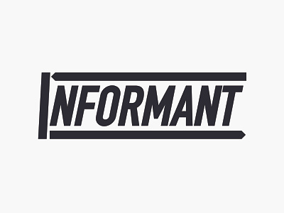 Informant Logo adobe illustrator brand brand design brand designer branding branding design branding designer design graphic design icon information journalism logo logo design logo designer logos minimal news typography