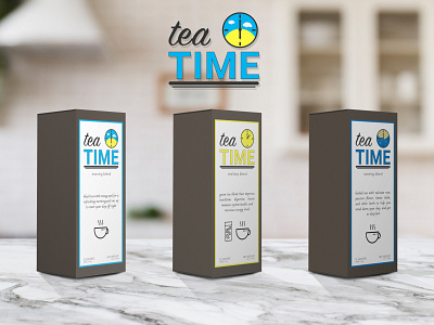 tea TIME - labels and packaging mockup