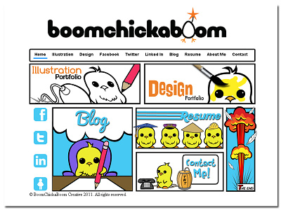 Boom WebSite boomchickaboom portfolio