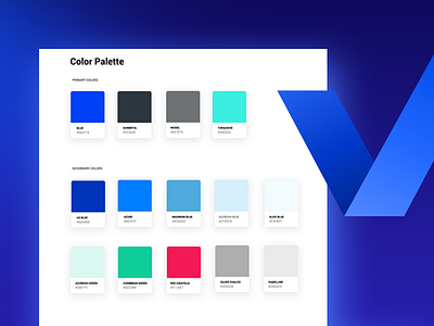 Style Guide blue creative style guide