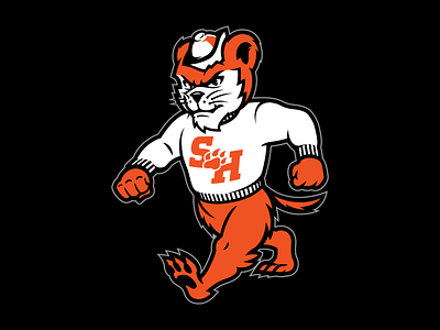 Sam Houston State University Mascot Identity athletics character college icon illustrator logo logo design mascot retro sports throwback