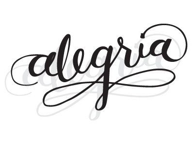 Alegria alegria drawing freehand collective graphic design illustrator language letterers lettering spanish type type design typography