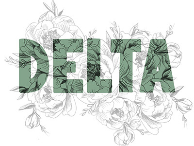 Phonetic Alphabet Lettering "Delta" graphic design hand lettering illustration lettering lettering challenge procreate lettering sketch typography