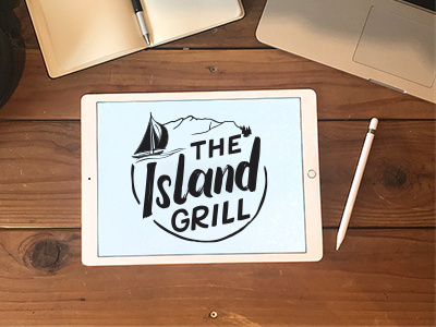 Island Grill Logo brand logo