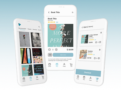 Book Club E-Commerce App Concept app concept app ui book club daily ui design e commerce e commerce app e commerce shop ui uiux ux