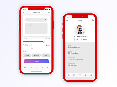 iOS App Design - Financial 2019 app design 2019 design trend 2019 ui 2019 ux android app best design illustration ios ui ux