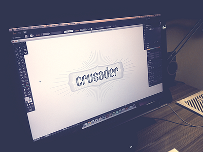 CRUSADER crislabno crusader lettering typography