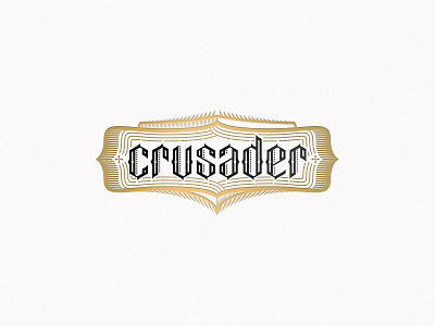 CRUSADER crislabno crusader lettering logo logotype typography