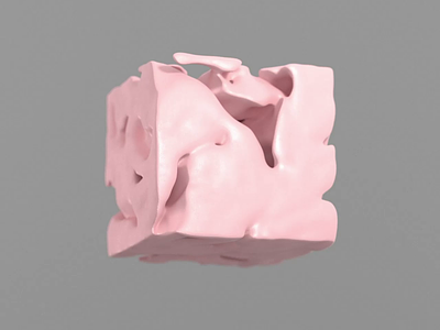 COOLIO Cube ;) 3d ae c4d cool crislabno cube mograph morph motion moves noise pink shape volume xparticle