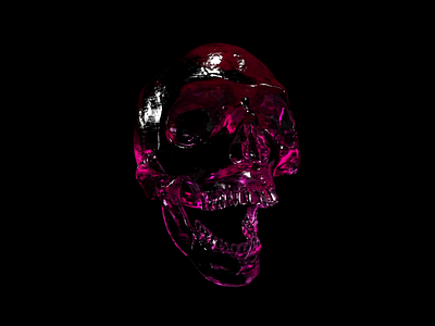 Flowfield test 3d 90 art c4d cinema4d crislabno dark designer redshift render skull ui xparticles