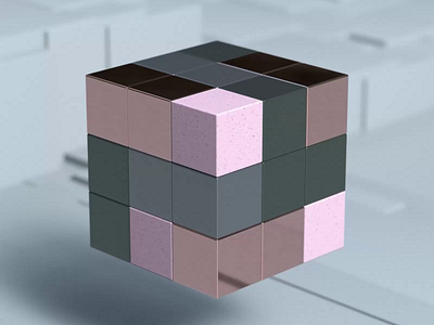 Cube Loop 3d aftereffects c4d design octane render