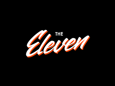 The Eleven crislabno lettering logotype the eleven