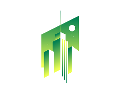 City never sleeps // icon city crislabno icon illustration logo