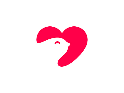 Happy Valentine's Day! bird heart logo love valentine