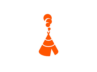 Teepee creogram icon symbol teepee