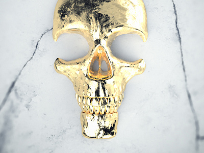 The King 3d creogram crislabno gold king skull