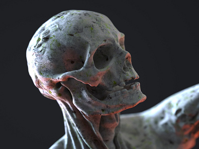 SKELE 3d octane render skeleton