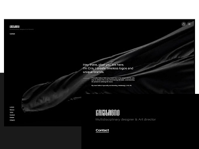 New personal Website! black crislabno design flag webdesign website