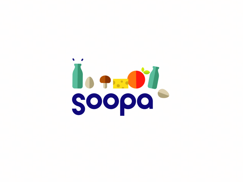 Soopa app creogram design groceries icon icons mark motion soopa symbol