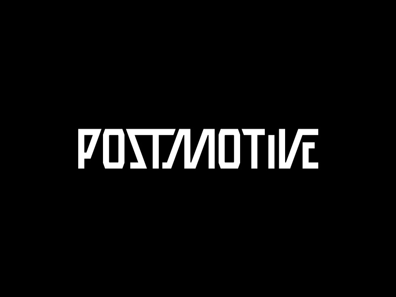 POSTMOTIVE typo typography wordmark logotype logo crislabno