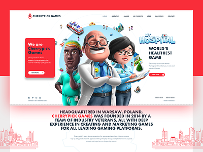 Cherrypick Games cherrypick games crislabno ui ux website