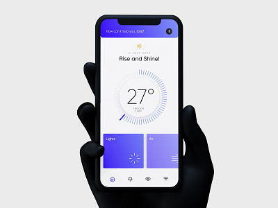 Smart Home app app blue crislabno figma home sketch smart ui uiux vector