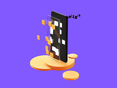 Mobile Development // Future Mind 3d app cinema4d icon illustration mobile render