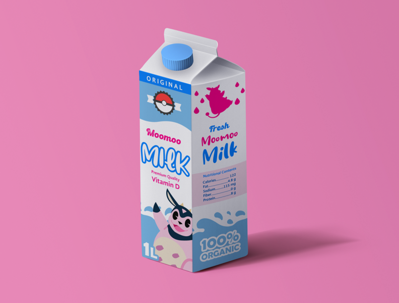 Moomoo Milk Pokémon Fanart by Ámbar Saralí on Dribbble
