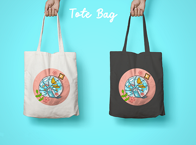 CUTE BUG TOTE BAG DESIGN artist artwork branding design design art drawing flat illustration illustrator vector