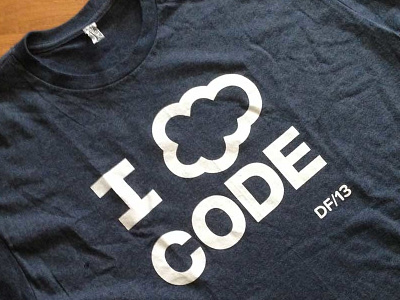 I Cloud Code apparel cloud code graphic logo screen print tshirt