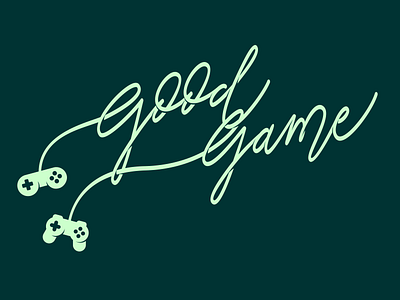 Good game branding calligraphy calligraphy and lettering artist design game lettering typography vector