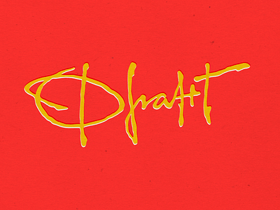Frant logo branding calligraphy design expressive hand lettering lettering logo typography vector