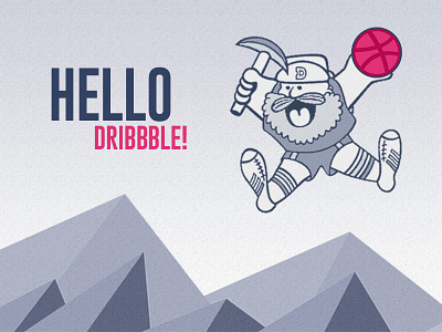 Hello Dribbble Mile-Hi Debut debut hello