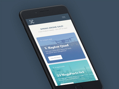 Drone E-commerce App UI Design - GyroAxis