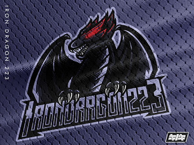 Iron Dragon 223 Mascot Logo