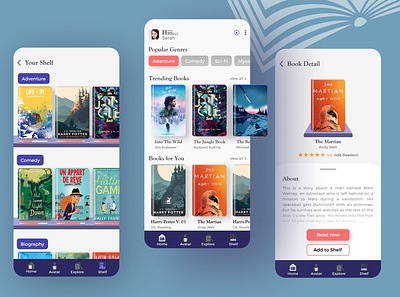 Booker App app book app figma ui ui design ux