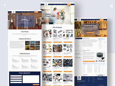 Hardware and Tools Business Website Design ui design uiux uiux design web design web ui website design