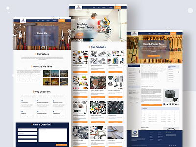 Hardware and Tools Business Website Design