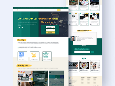 E-learning Platform Landing Page