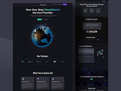 Cloud Service Landing Page