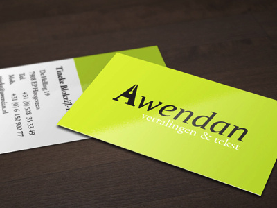 Awendan identity design businesscards identity logo logo design