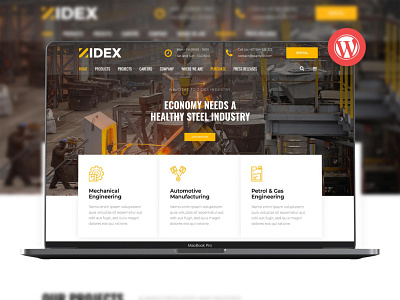 Zidex - Industrial & Factory WordPress Theme construction industrial industrial business industrial theme modeltheme theme theme design themeforest wordpress wordpress development