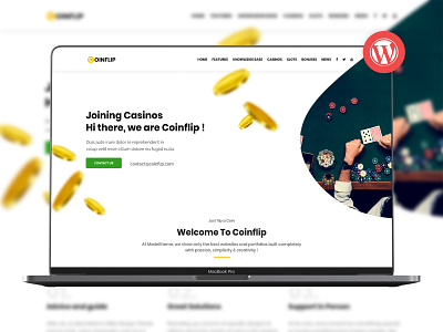 Coinflip - Casino Affiliate WordPress Theme blogging blogging theme casino affiliate casino design casino online casinos coinflip gambling modeltheme wordpress development