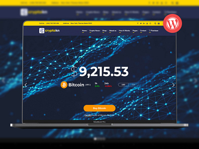 Cryptokn - ICO Landing Page & Cryptocurrency WordPress Theme bitcoin blockchain coin currency crypto currency currency digital currency exchange exchange currency ico ico landing page litecoin mining online wallet