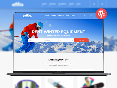 WinterZone – Ski & Winter Sports WordPress Theme