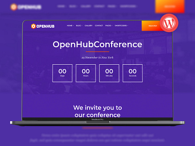 OpenHub - A Stylish Events & Conference Theme conference conference theme countdown event theme event website events meeting one page schedule seminar speakers webinar workshop